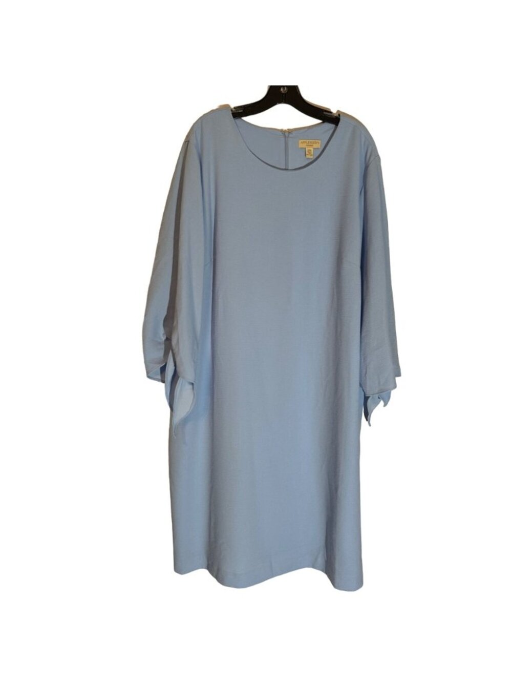 Appleseeds Womens Blue Dress 24W With Sleeve Ties Dress - Picture 1 of 12